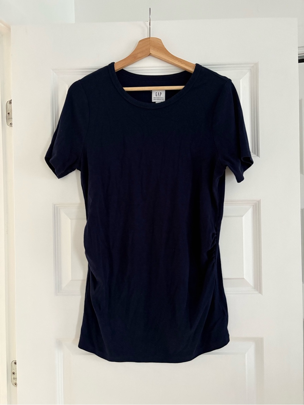 GAP Women's Maternity Dark Navy Short Sleeve Crew Tee